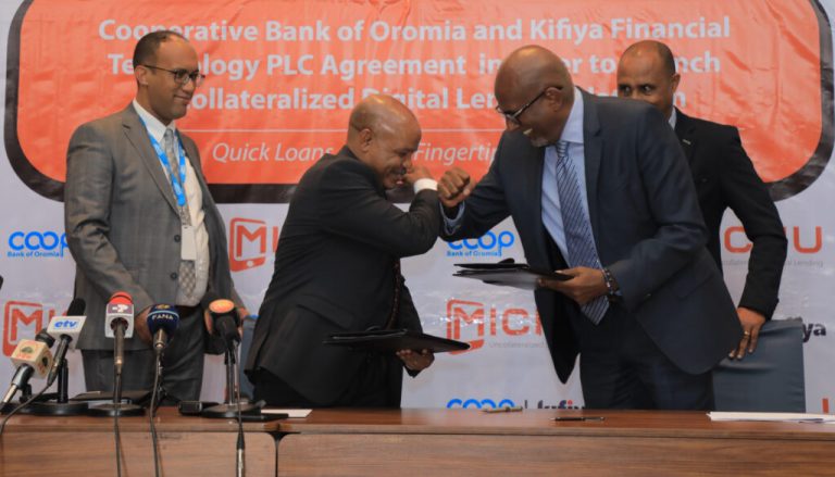 Cooperative Bank of Oromia  and Kifiya Financial Technology announce partnership for the launch of  Ethiopia’s first uncollateralized digital lending product, Michu.